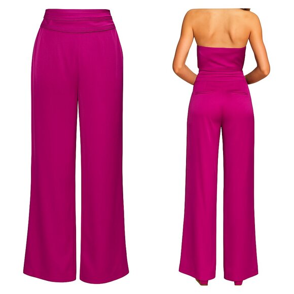 Ramy Brook Joss Wide Leg Pant NWT Size 22 | Fuchsia Pink | Retail $385 - Picture 1 of 9